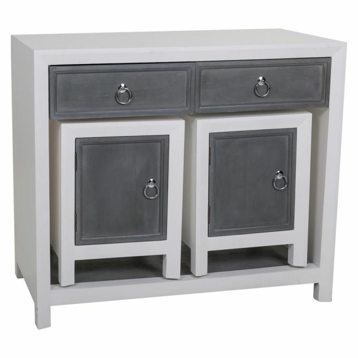 Mottagare Alexandra House Living Vit Grå 40 x 76 x 90 cm 3 Delar - 2