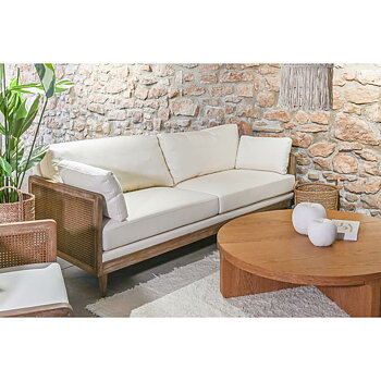 Soffa Home ESPRIT Brun 208 x 86 x 88 cm