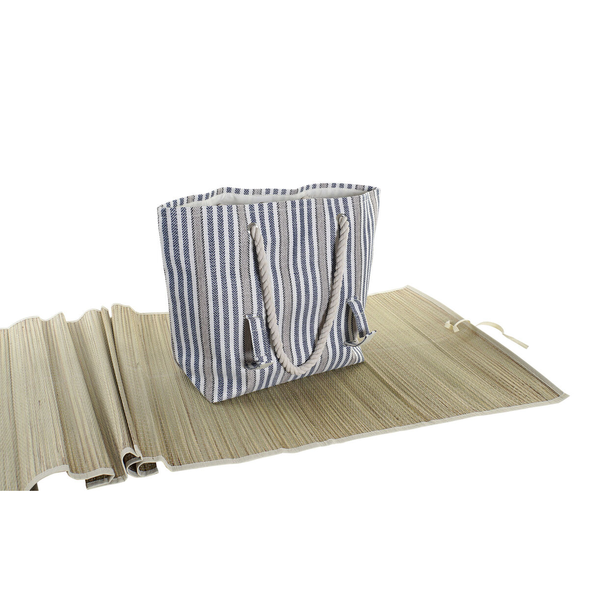 Strandväska DKD Home Decor Röd Blå Polyester (50 x 16 x 36 cm) (2 antal) - 3