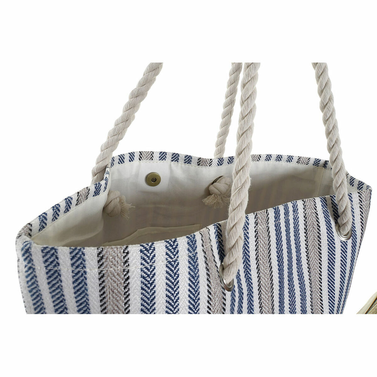 Strandväska DKD Home Decor Röd Blå Polyester (50 x 16 x 36 cm) (2 antal) - 2