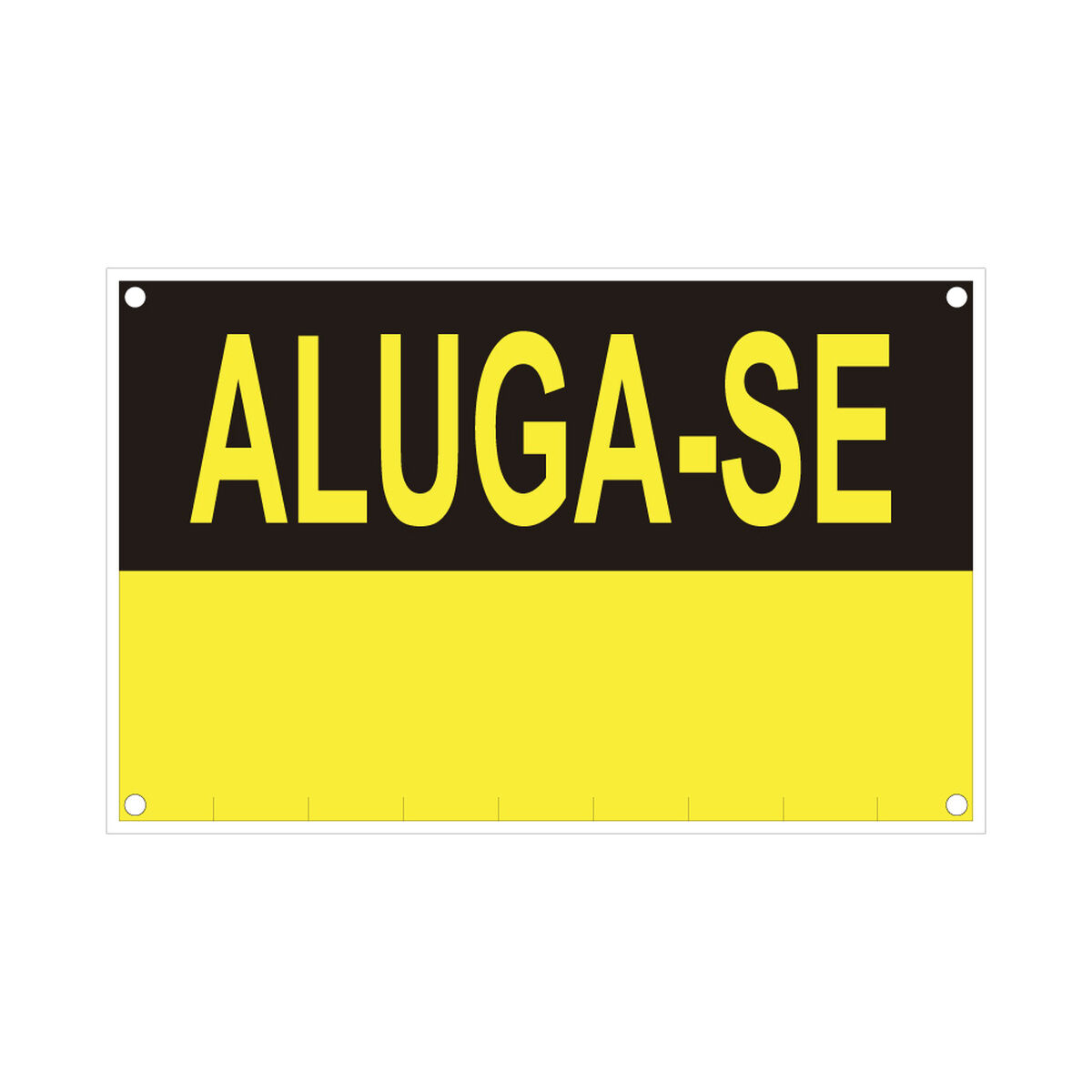 Skylt Normaluz Aluga-se PVC (45 x 45 x 70 cm)