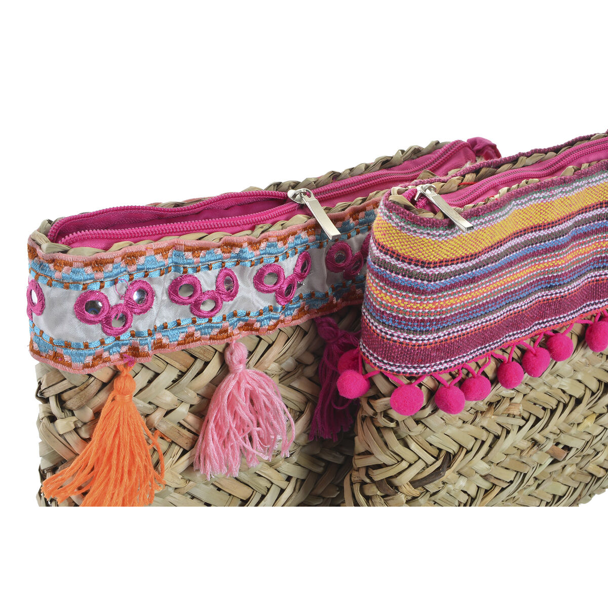 Väska Hippie DKD Home Decor Multicolour vide (26 x 4 x 20 cm) (2 antal) - 2