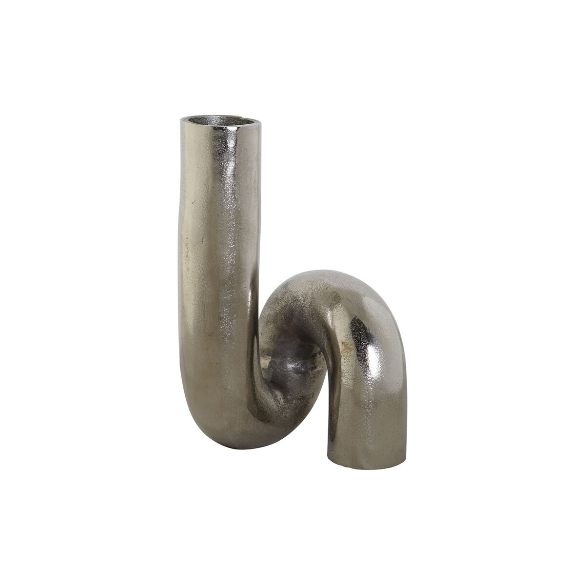 Vas DKD Home Decor Silvrig Aluminium 15 x 15 x 26 cm