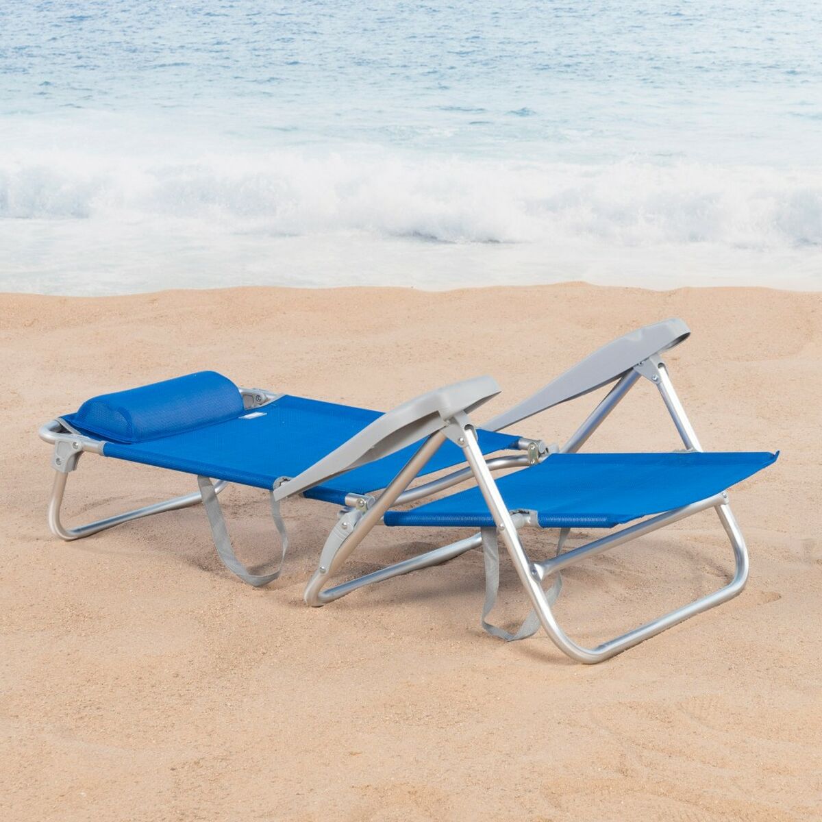 Strandstol Aktive 47 x 82 x 49 cm (2 antal) - 2