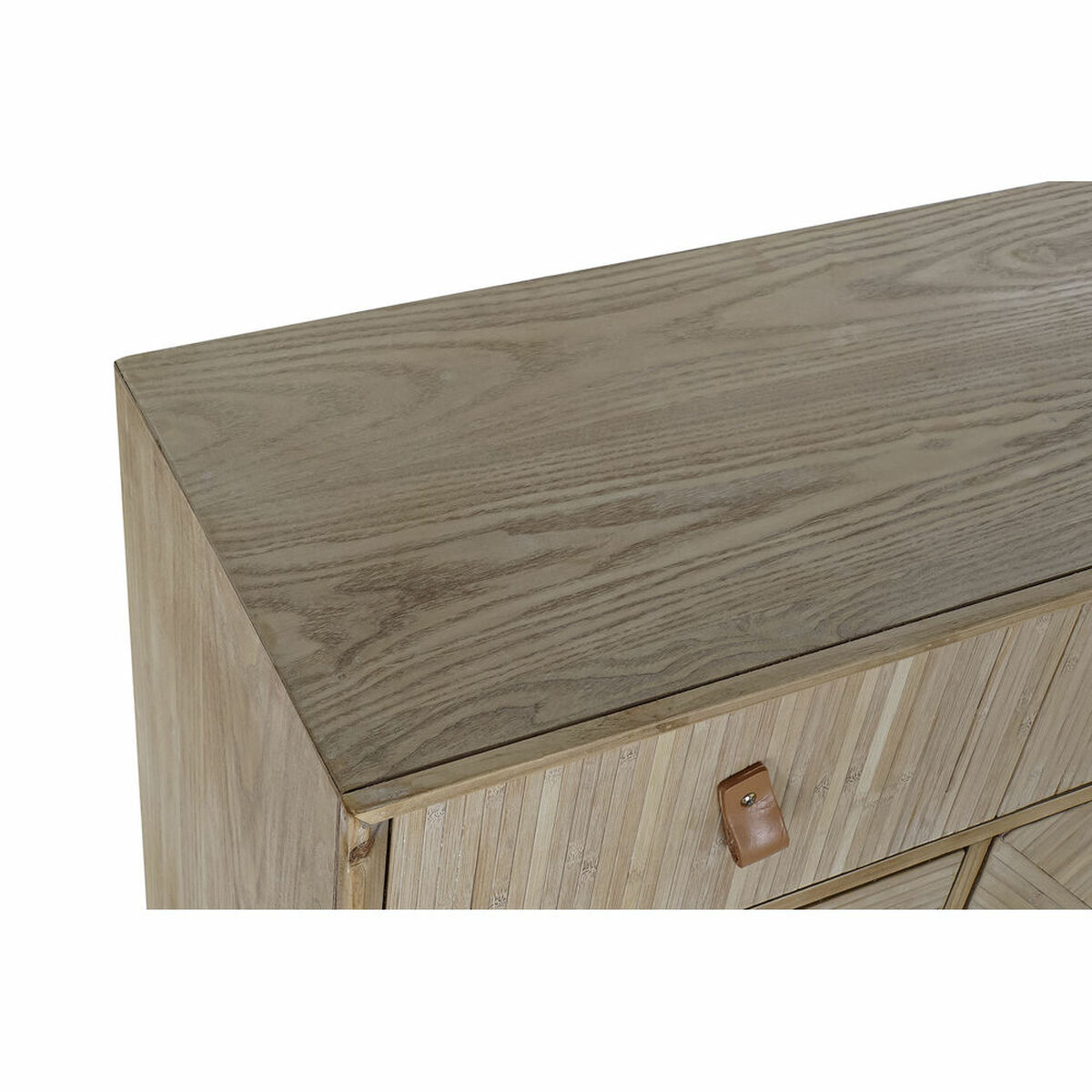 Skänk DKD Home Decor Gran Naturell Svart Metall MDF (120 x 35 x 86 cm) - 7
