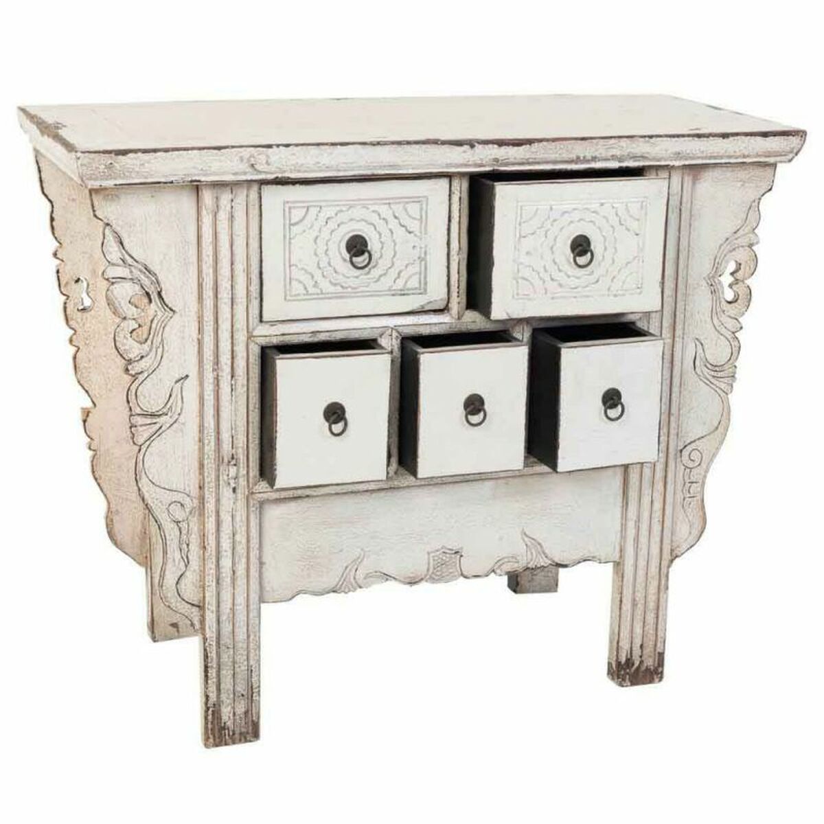 Mottagare Alexandra House Living Vit 45 x 80 x 101 cm - 4