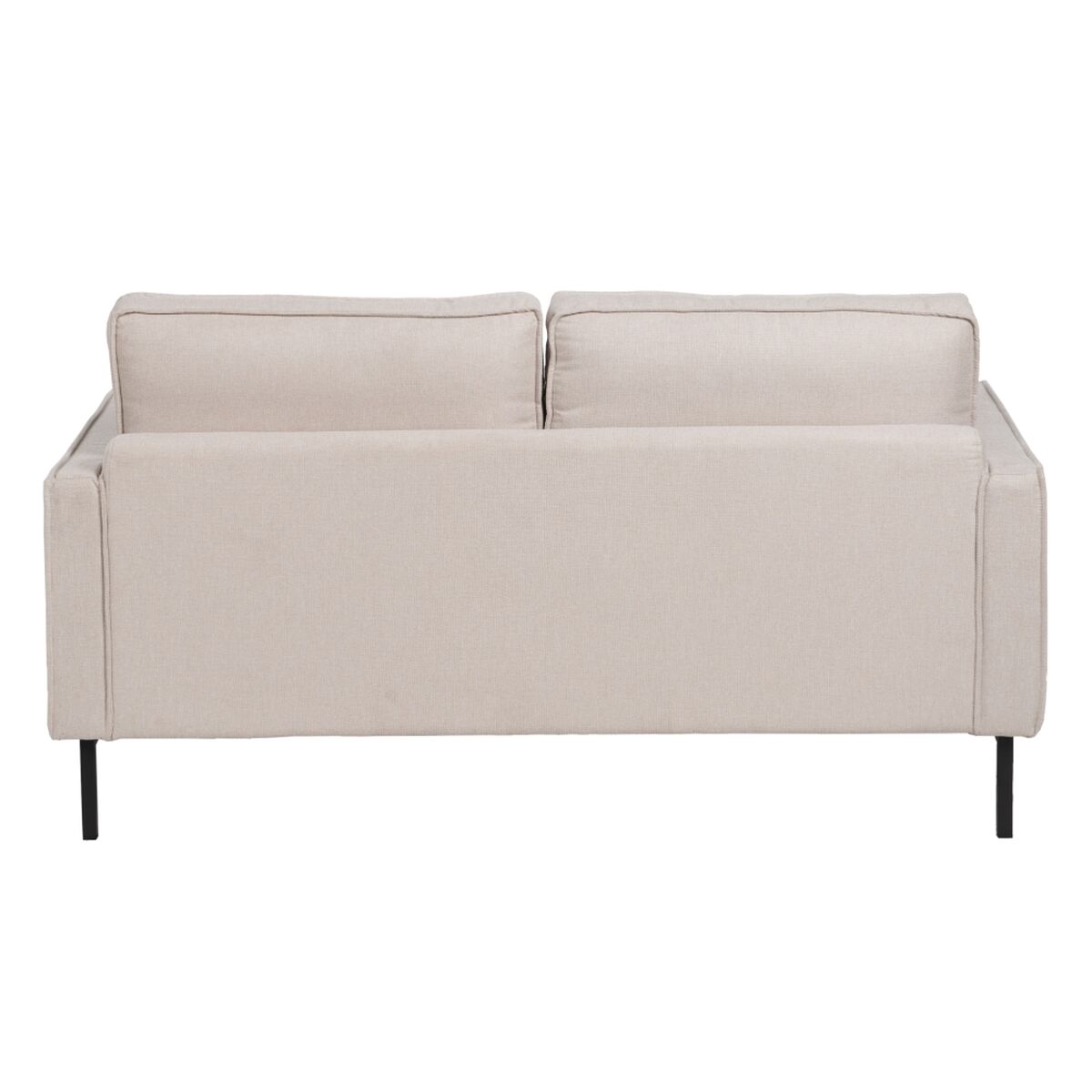 Soffa 163 x 87 x 90 cm Syntetmaterial Beige Metall - 4