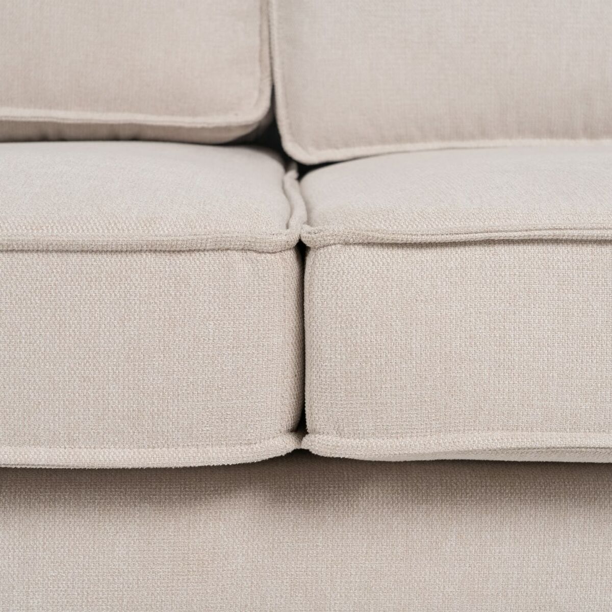 Soffa 163 x 87 x 90 cm Syntetmaterial Beige Metall - 7