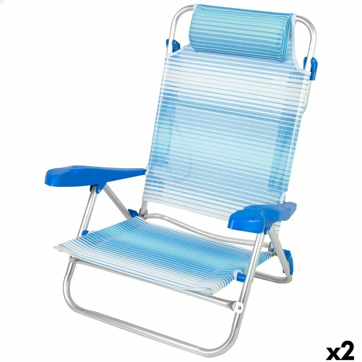 Strandstol Aktive 47 x 82 x 49 cm (2 antal)