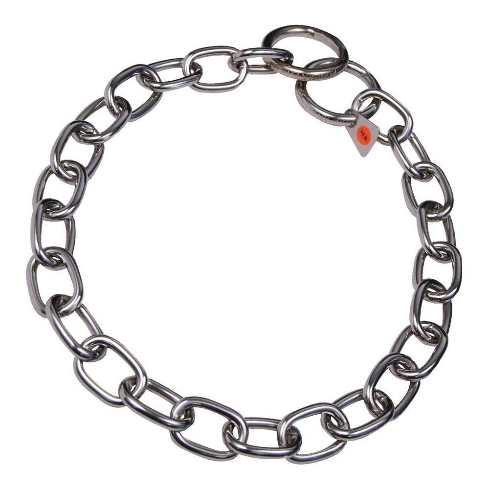 Hundhalsband Hs Sprenger Silvrig 4 mm Länkar Halvlånga (69 cm)