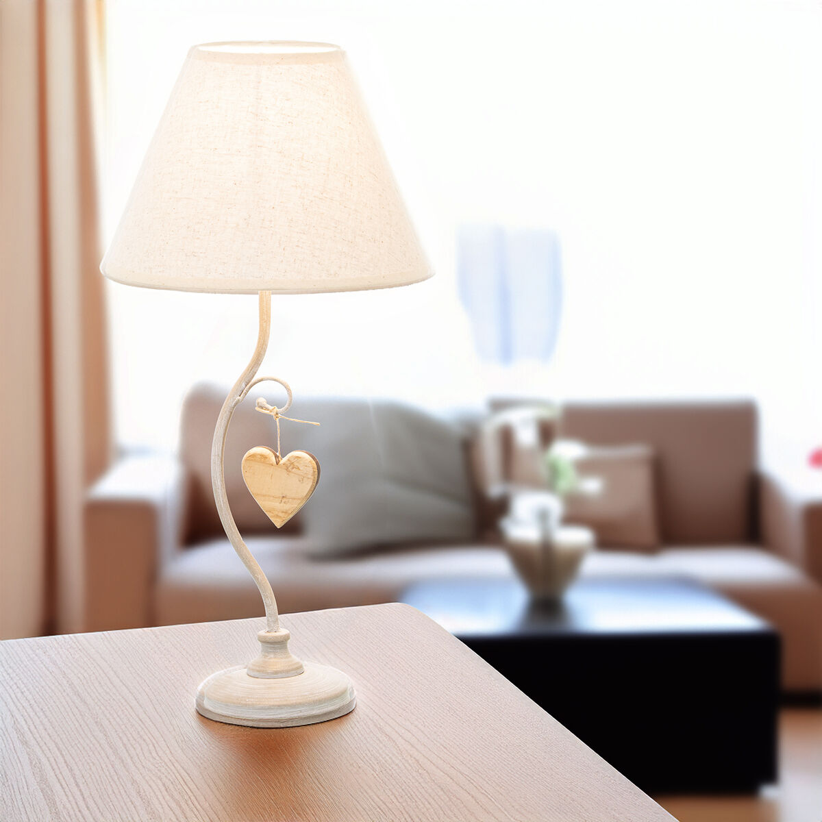 Bordslampa Alexandra House Living Vit Metall 40 W 23 x 48 x 23 cm - 6