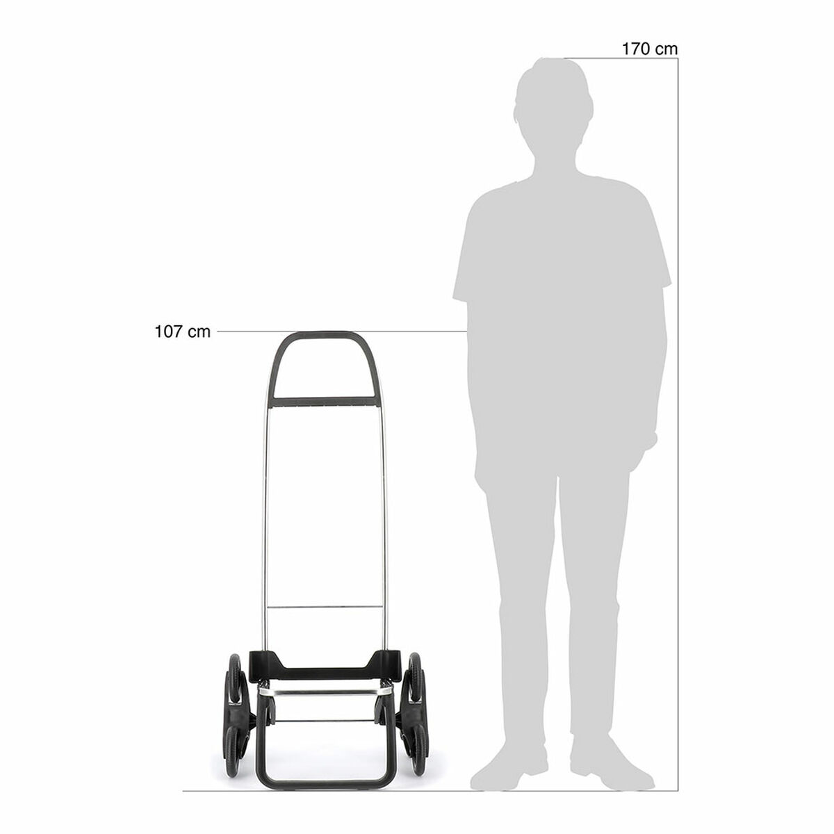 Kundvagn Rolser i-max mf 6 Röd 47,5 x 39,5 x 107 cm 43 L Hopfällbar - 7