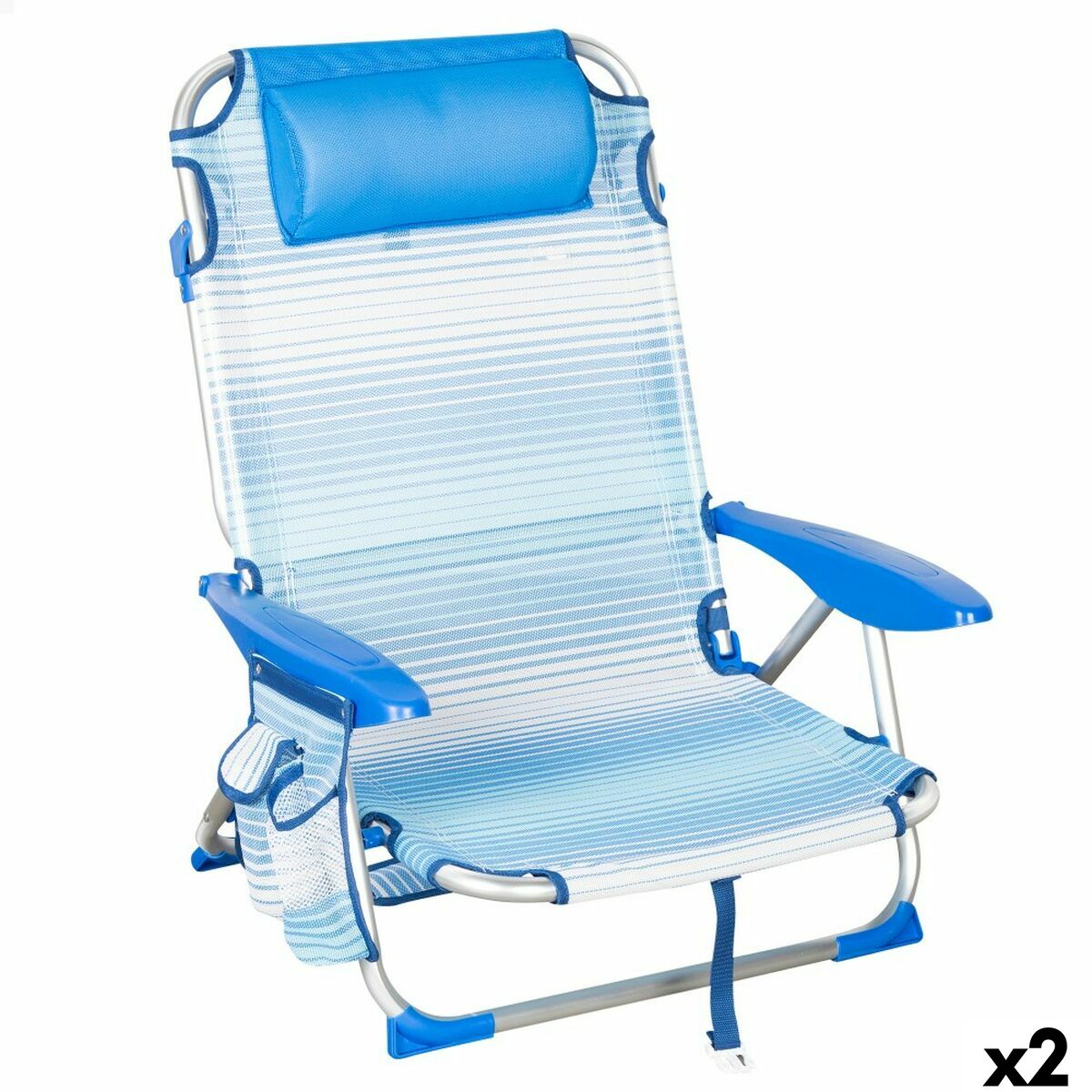 Strandstol Aktive 51 x 76 x 45 cm (2 antal)