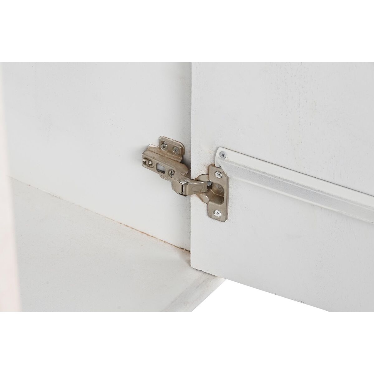 Skänk DKD Home Decor Vit Metall Järn Mangoträ 92 x 40 x 113 cm - 5