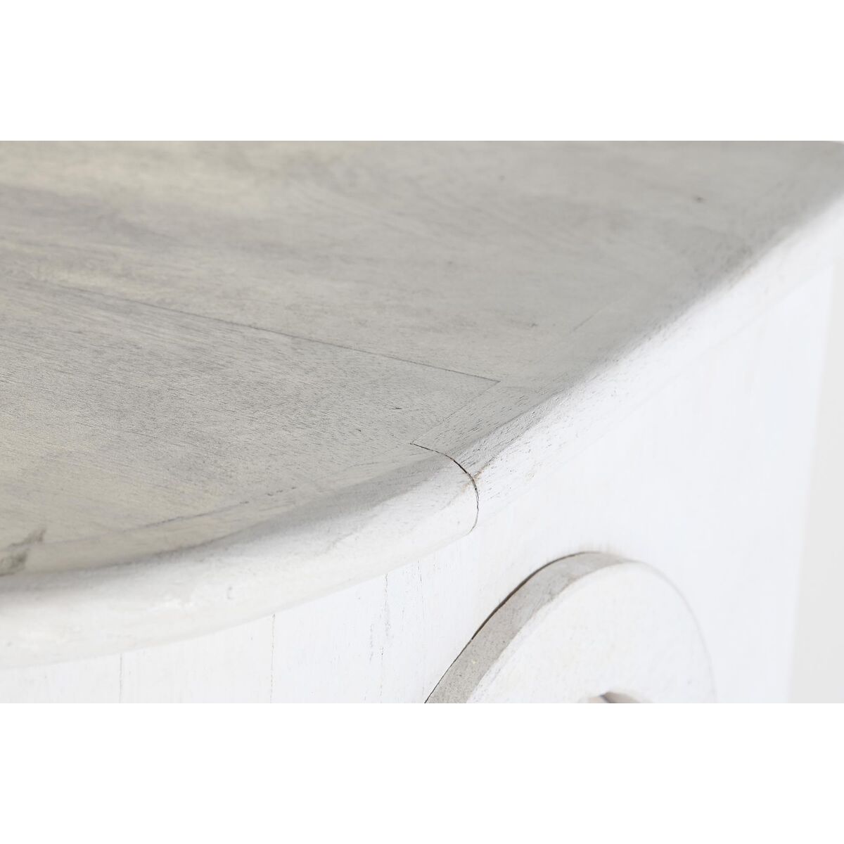 Skänk DKD Home Decor Vit Metall Järn Mangoträ 92 x 40 x 113 cm - 3