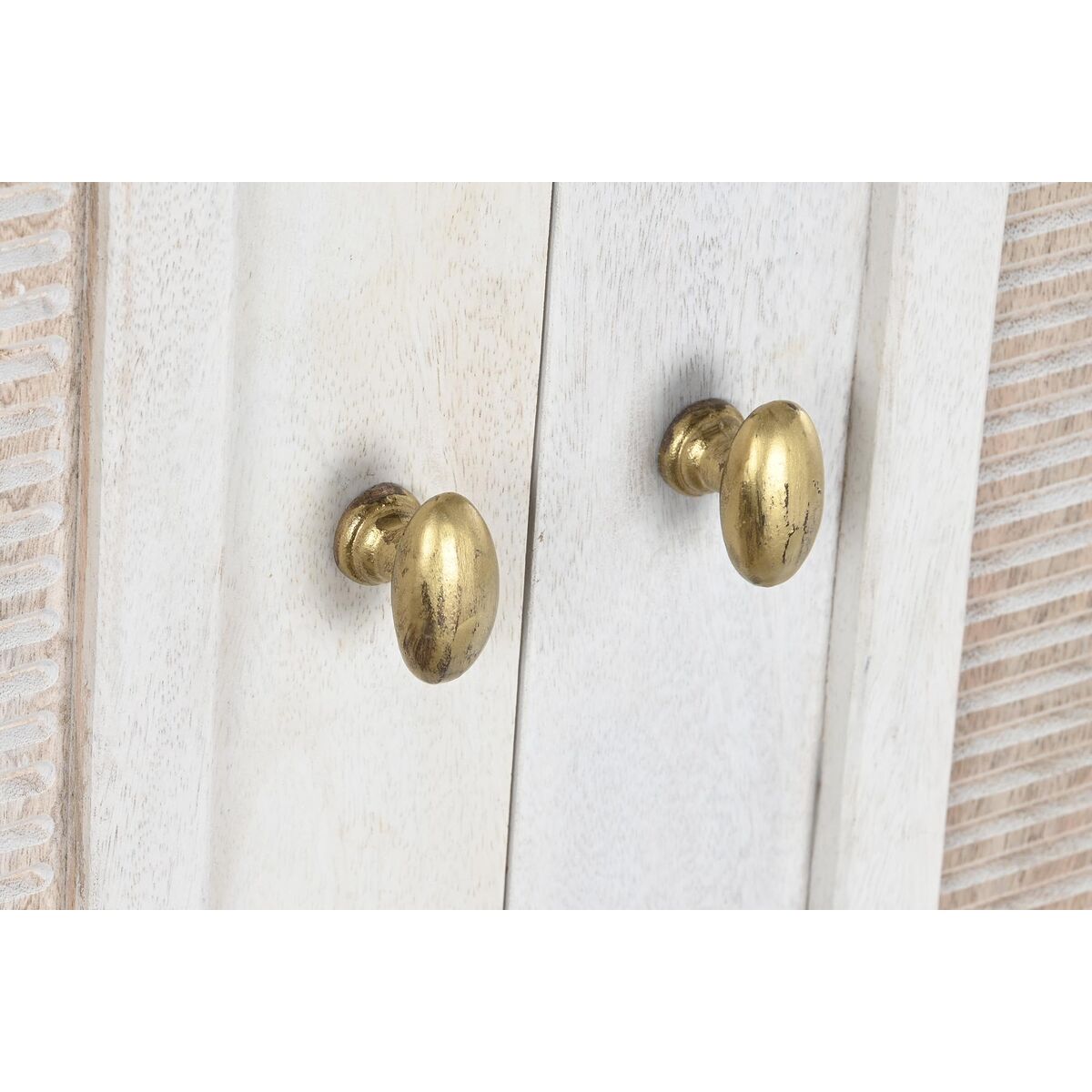Skänk DKD Home Decor Vit Metall Järn Mangoträ 92 x 40 x 113 cm - 8