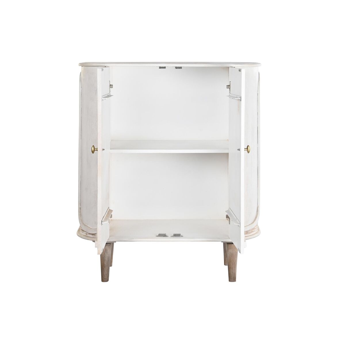 Skänk DKD Home Decor Vit Metall Järn Mangoträ 92 x 40 x 113 cm - 4