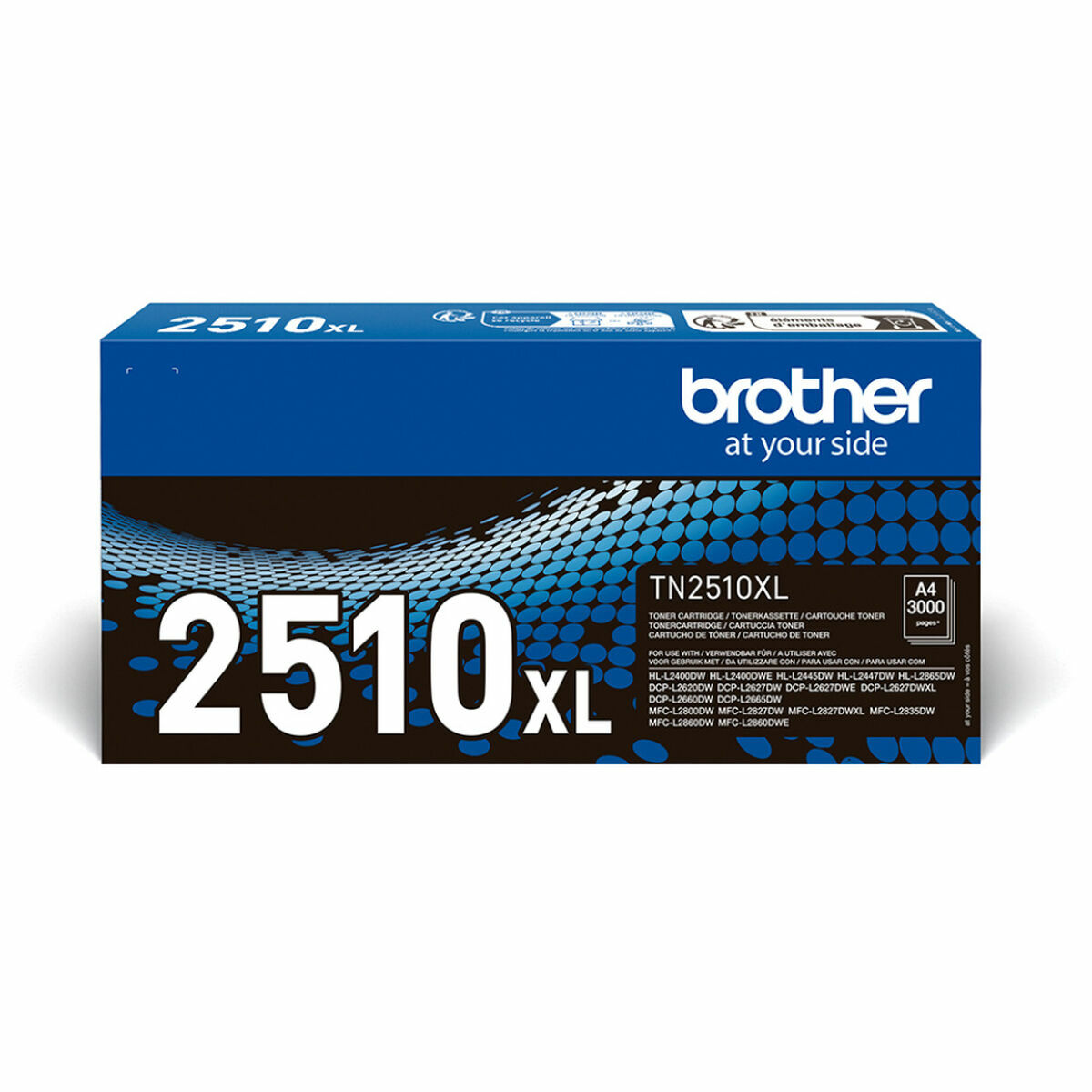 Original Toner Brother TN2510XL Svart - 2