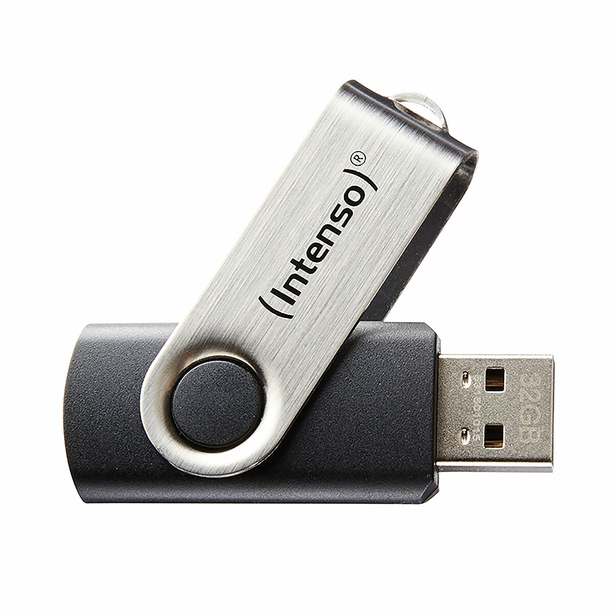 USB-minne INTENSO 3503480 32 GB Nyckelkedja Svart Svart/Silvrig 32 GB DDR3 SDRAM - 3