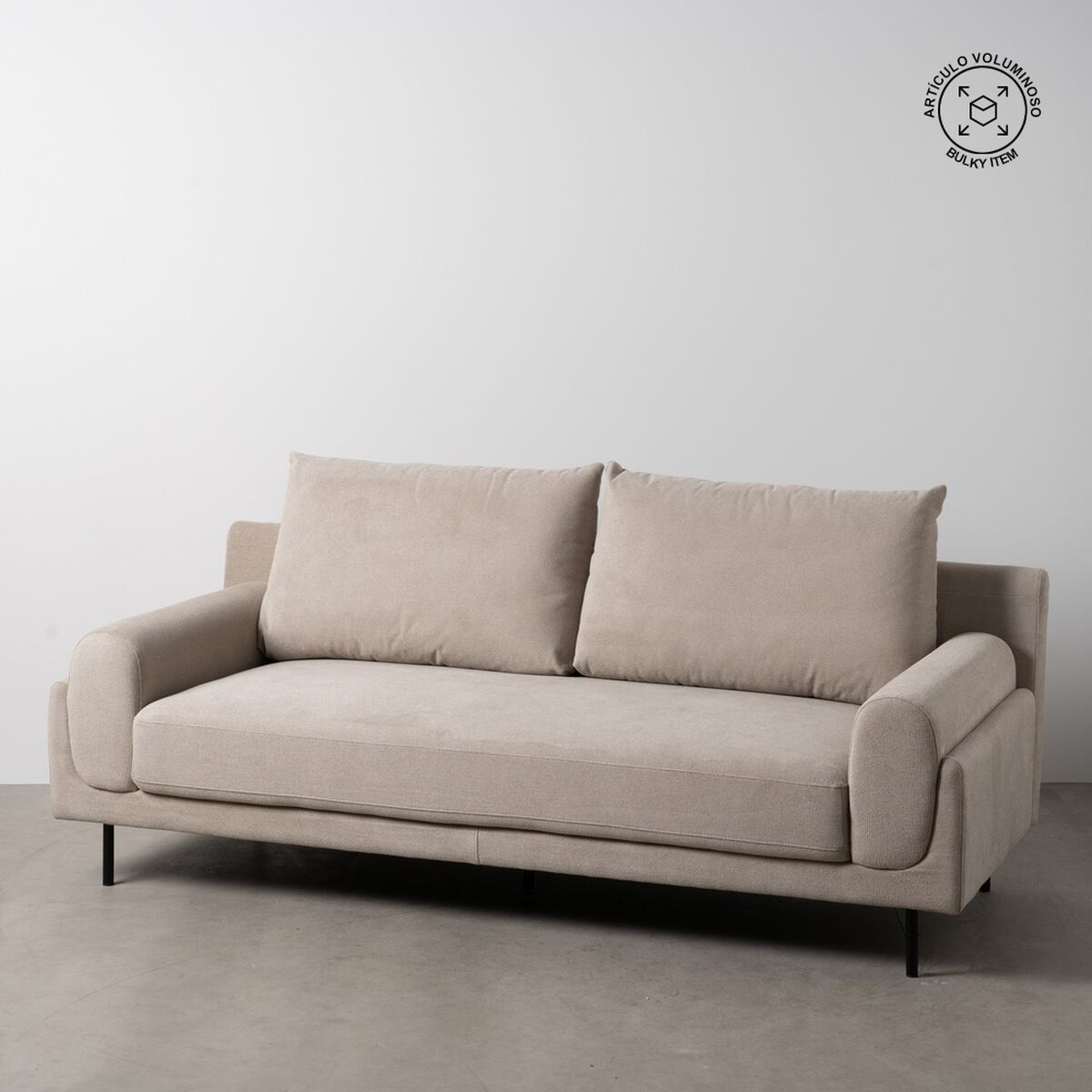 Soffa Beige-brun (taupe) 216 x 86 x 90 cm - 2