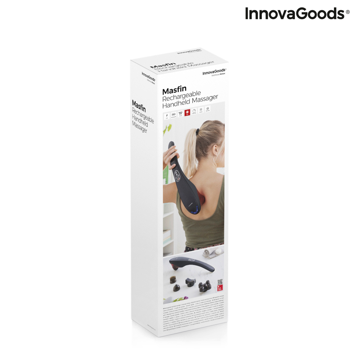 Laddningsbar handmassageapparat Masfin InnovaGoods - 2