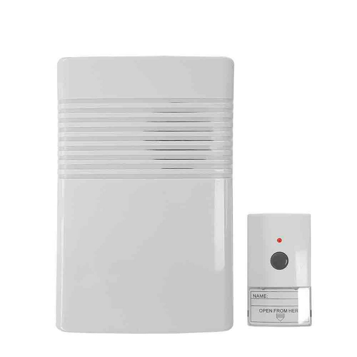 Trådlös dörrklocka med knapp EDM 49303 50 m 80 dB 14,8 x 9,7 x 4 cm (12 V) - 3