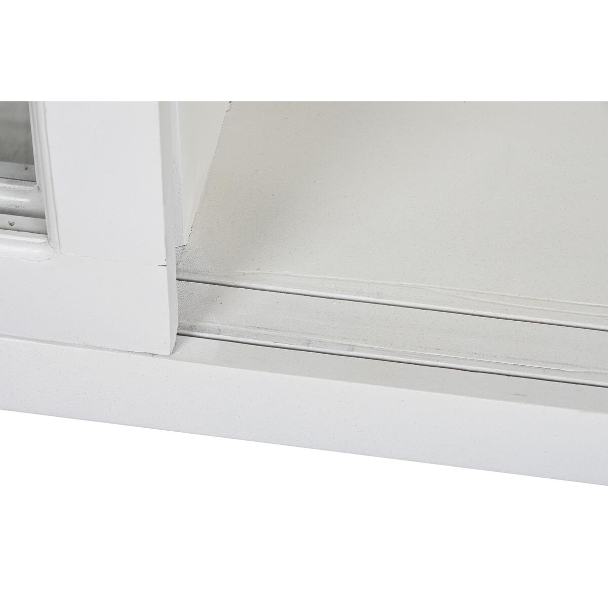 Skänk DKD Home Decor Vit Grå Mörkbrun Glas Mangoträ 165 x 45,7 x 105,4 cm - 5