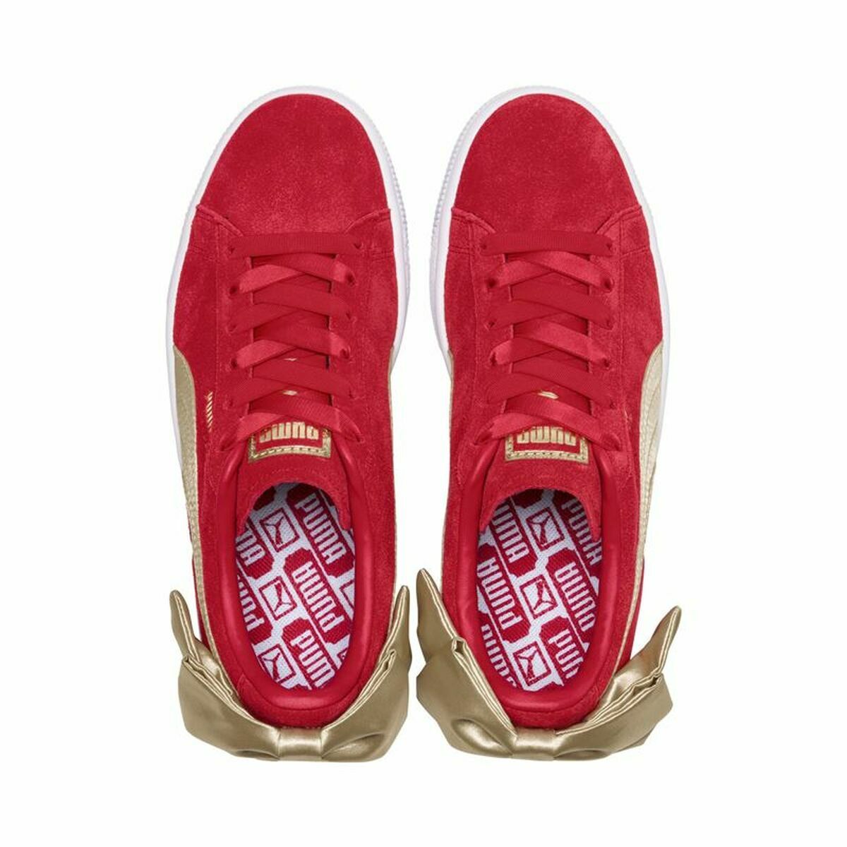 Casual Träningsskor Dam Puma Sportswear Suede Bow Varsity Röd - 5