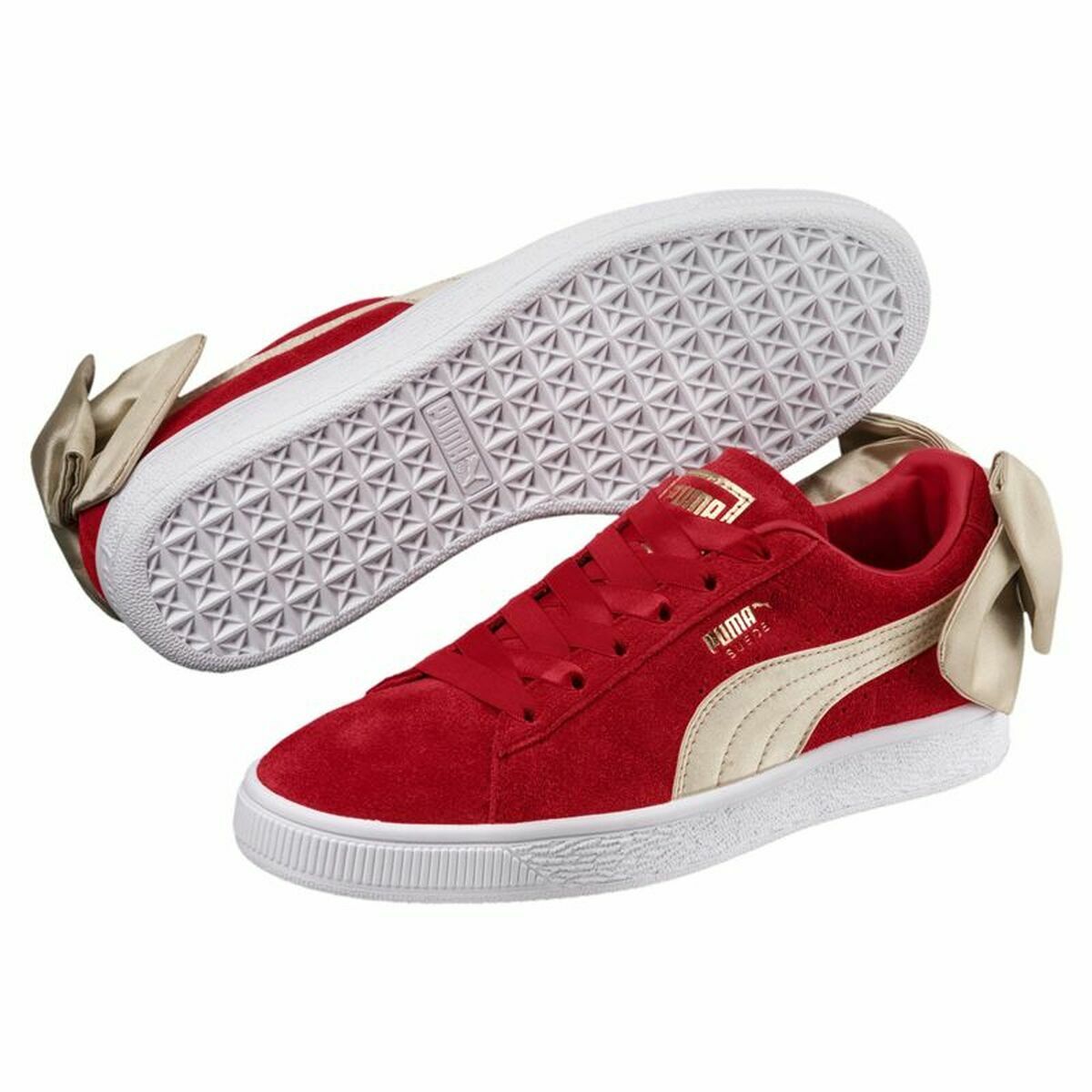 Casual Träningsskor Dam Puma Sportswear Suede Bow Varsity Röd - 3