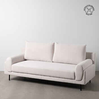 Soffa Kräm 216 x 86 x 90 cm