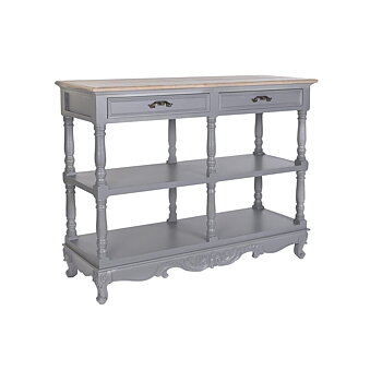 Skänk DKD Home Decor Grå Naturell Paulowniaträ Trä MDF 117 x 39 x 89 cm