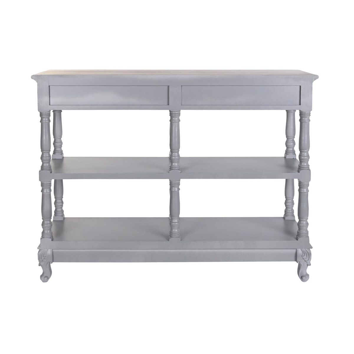 Skänk DKD Home Decor Grå Naturell Paulowniaträ Trä MDF 117 x 39 x 89 cm - 2