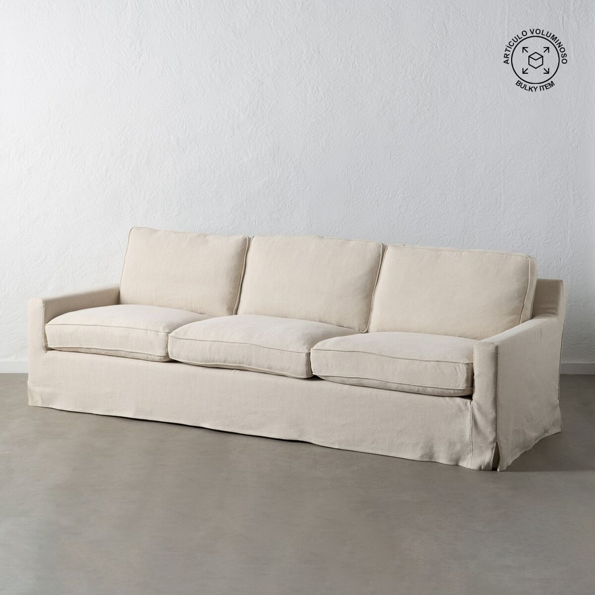 Soffa Kräm 260 x 100 x 83 cm - 2