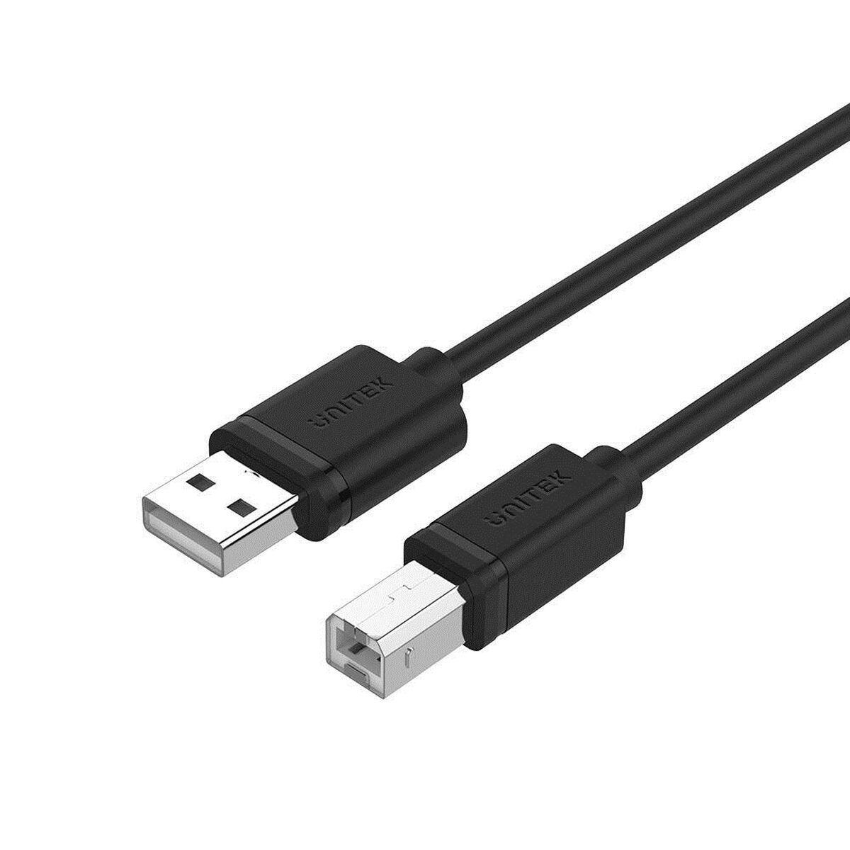 USB A till USB B Kabel Unitek Y-C421GBK Svart 5 m - 2