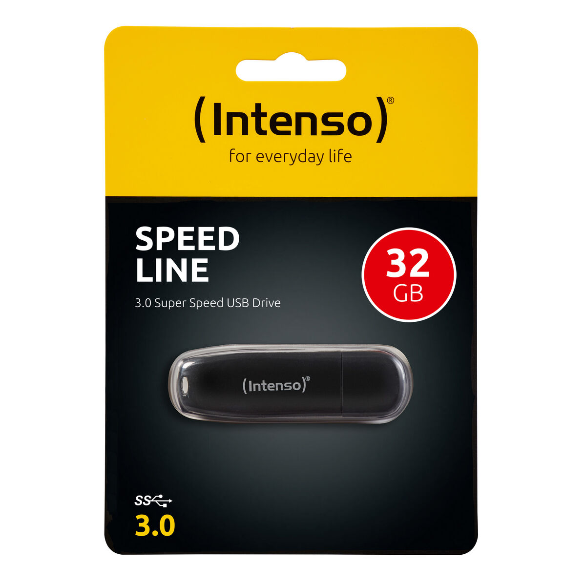 USB-minne INTENSO 3533480 USB 3.0 32 GB Svart 32 GB DDR3 SDRAM