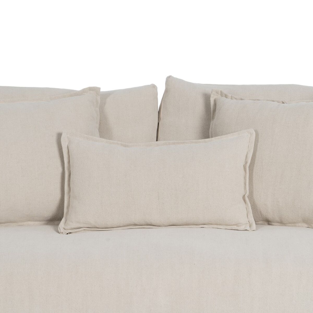 Soffa Svart Kräm 215 x 94 x 94 cm - 7