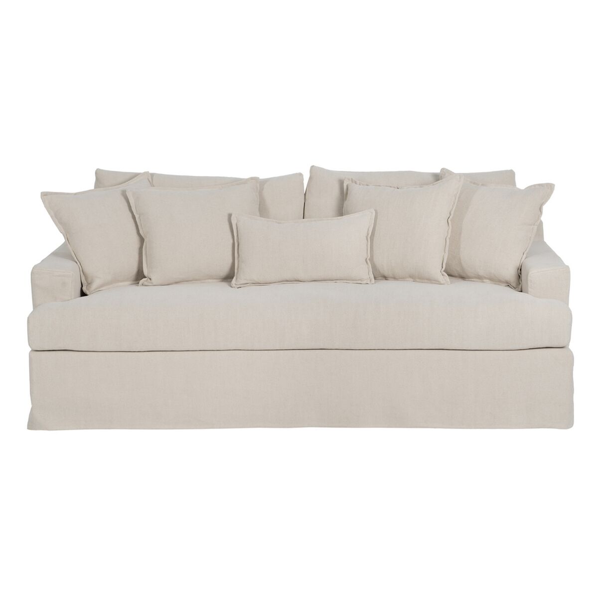 Soffa Svart Kräm 215 x 94 x 94 cm - 3