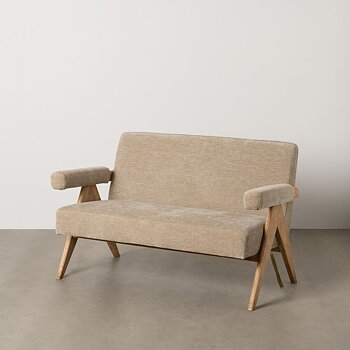 Soffa Beige 134 x 76 x 85 cm