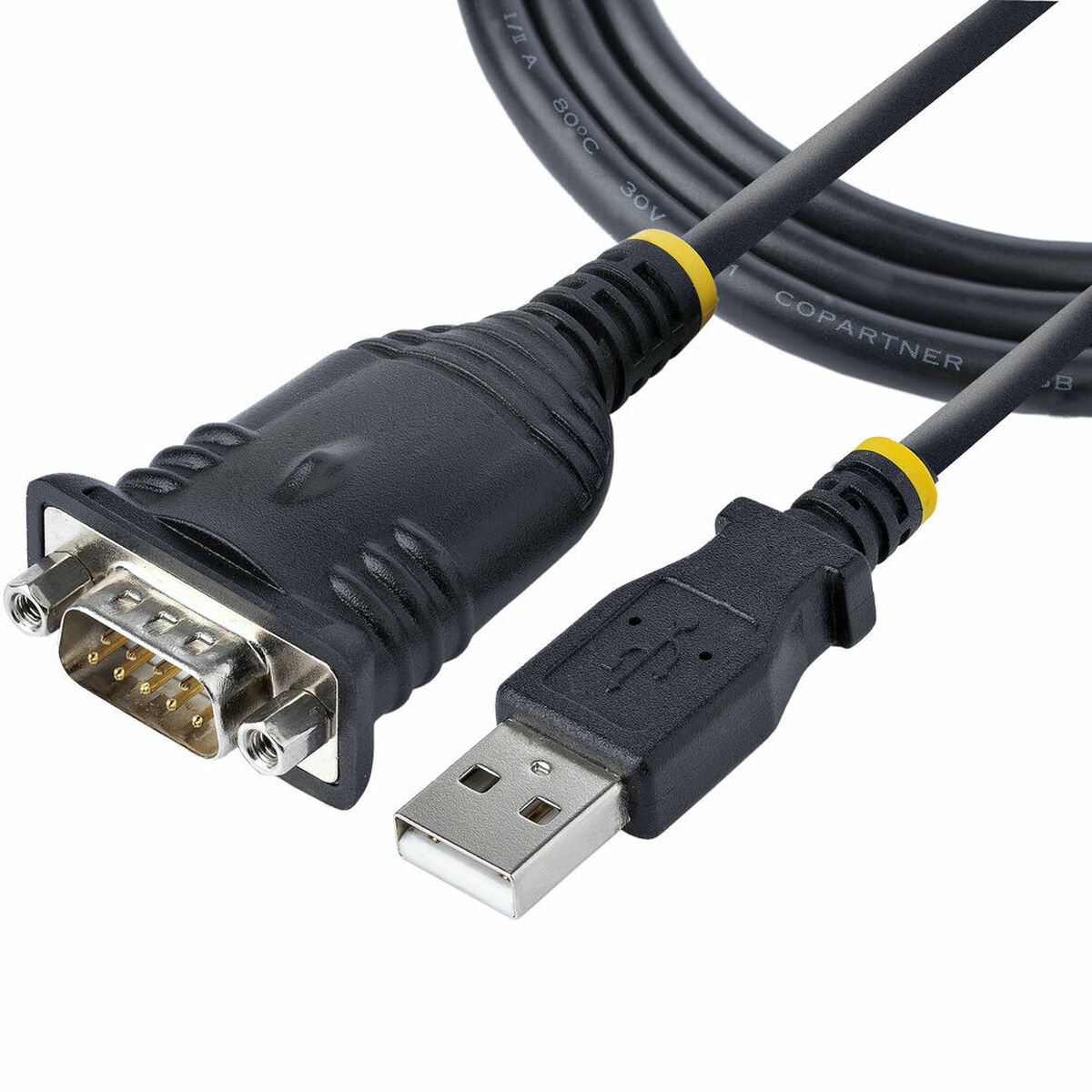 USB till Serieport Kabel Startech 1P3FP-USB-SERIAL Svart - 3