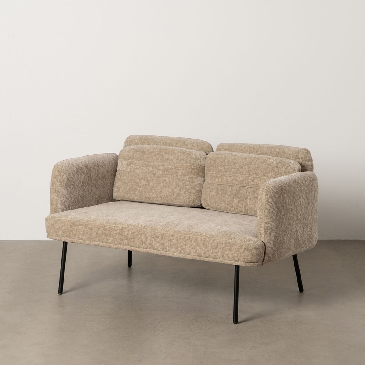 Soffa Svart Beige 127 x 72 x 73 cm - 2