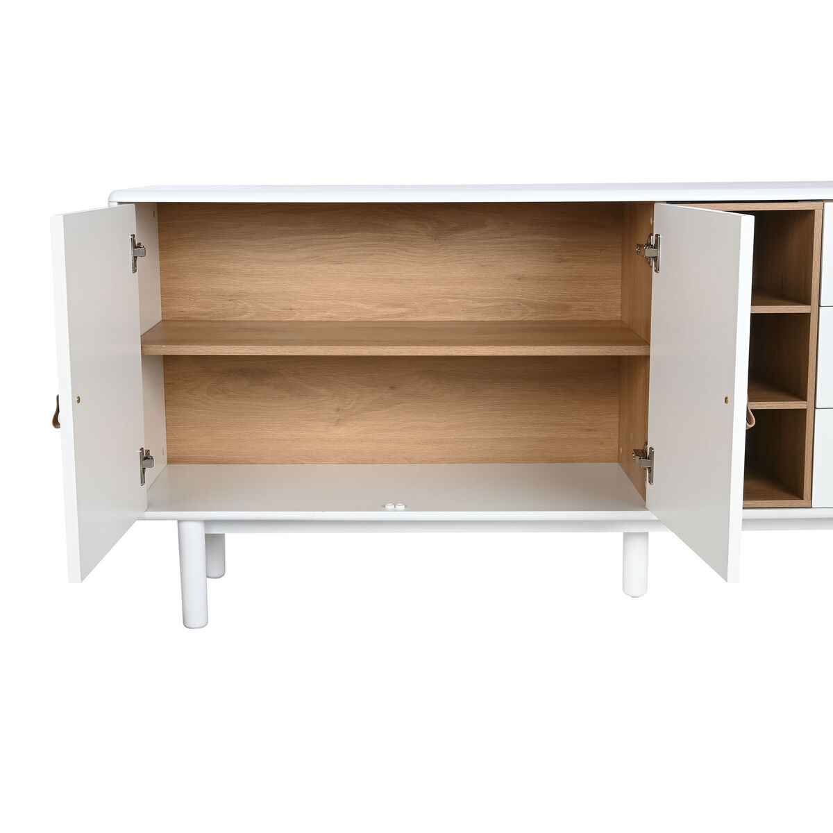 Skänk Home ESPRIT Vit Naturell 180 x 40 x 75 cm - 3