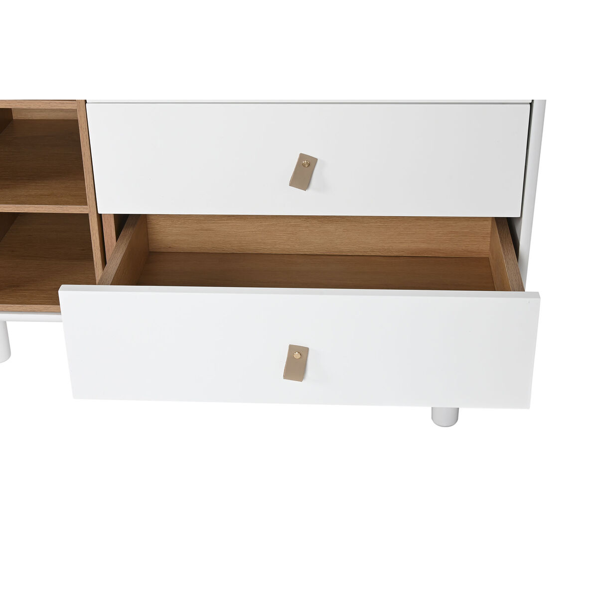 Skänk Home ESPRIT Vit Naturell 180 x 40 x 75 cm - 5