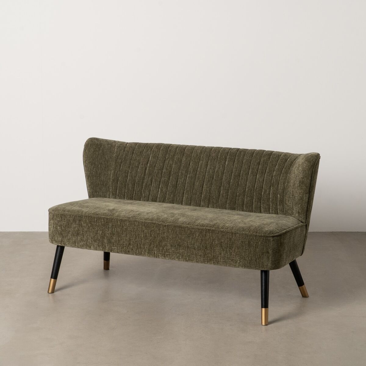 Soffa Svart Grön Gyllene 134 x 74 x 70 cm - 2