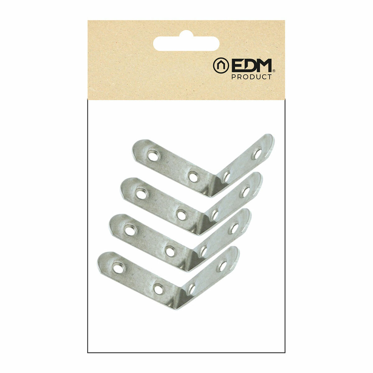 Ställ fyrkantigt EDM 86091 an24 Rostfritt stål 5 x 5 x 1,6 cm 4 antal - 4