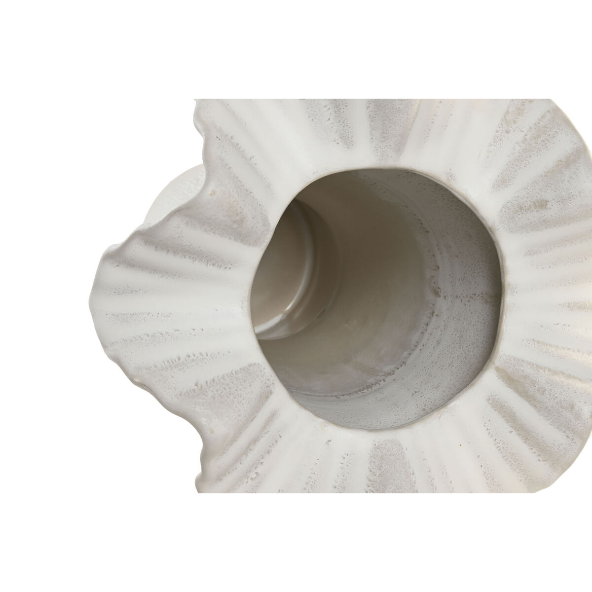 Vas Home ESPRIT Vit Keramik 26 x 26 x 33 cm - 3
