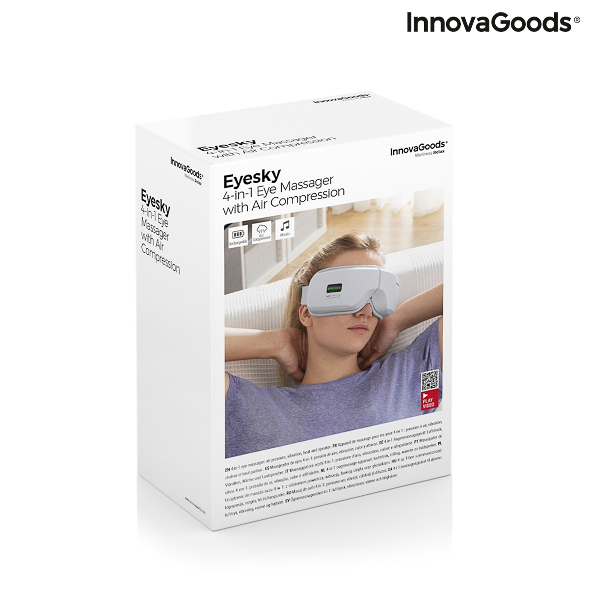 Ögonmassageapparat med luftkomprimering 4-i-1 Eyesky InnovaGoods - 2