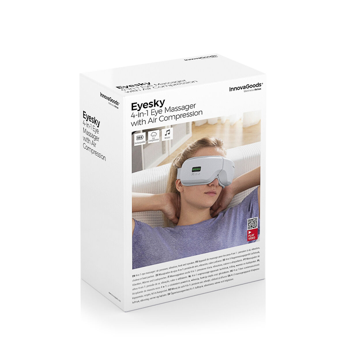 Ögonmassageapparat med luftkomprimering 4-i-1 Eyesky InnovaGoods - 14