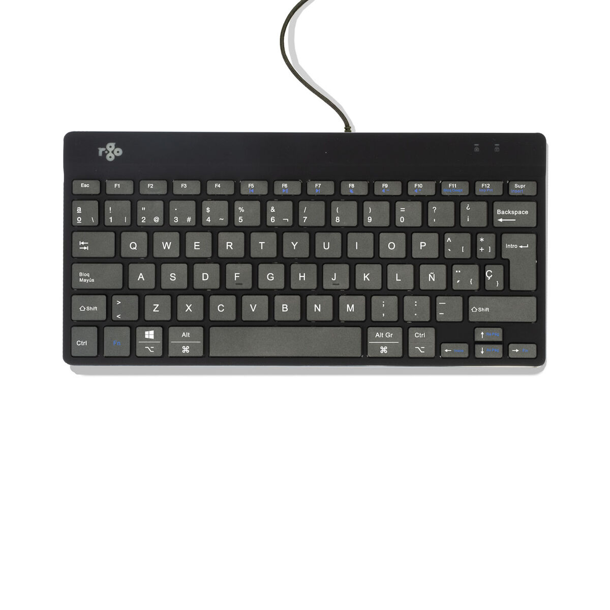 Tangentbord R-Go RGOCOESWDBL Svart Qwerty Spanska - 2