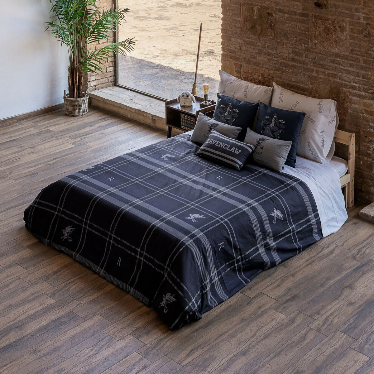 Påslakan Harry Potter Ravenclaw Multicolour Marinblå Säng 150/160 240 x 220 cm - 4