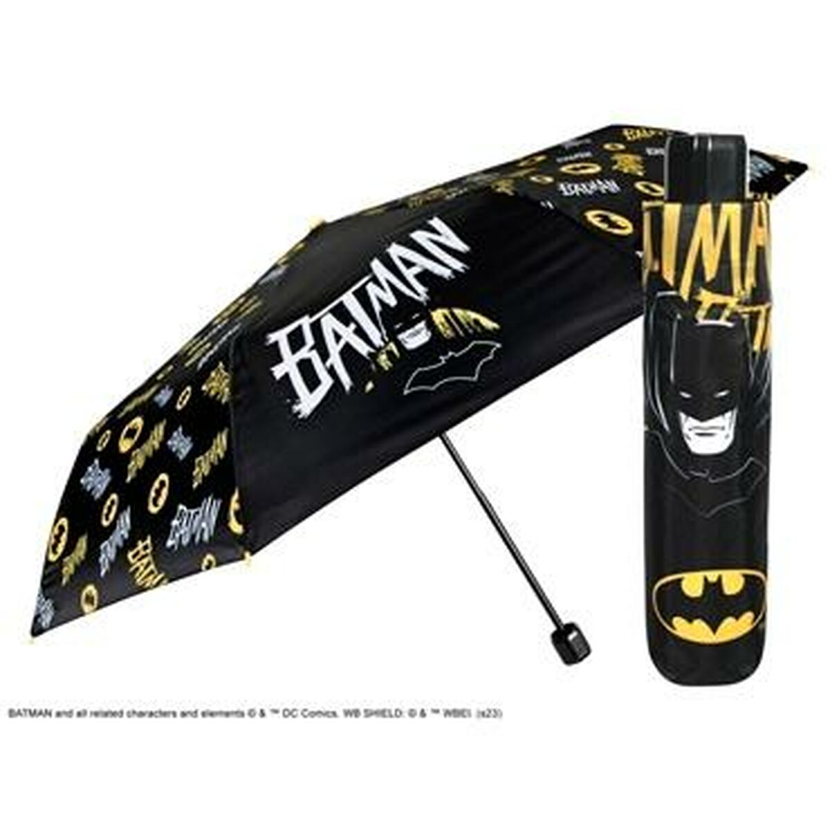 Hopfällbart paraply Batman Perletti Svart Ø 91 cm Barn - 2